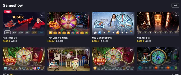 Trải Nghiệm Đỉnh Cao Cùng Table Game Game Shows Tại VaoBet
