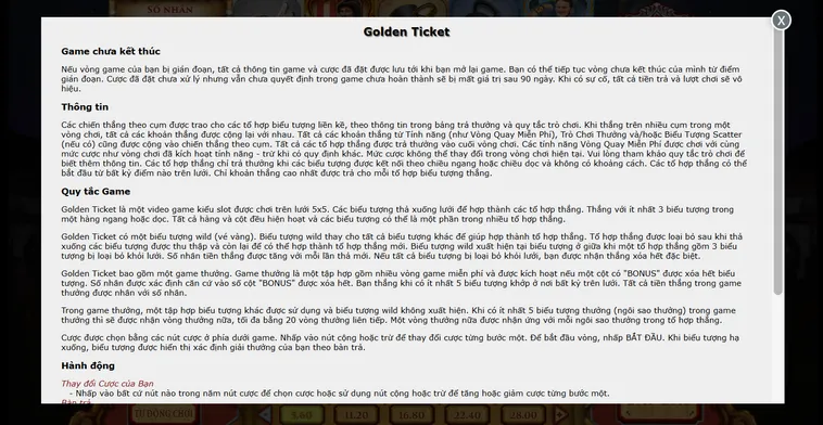 Game Nhanh Golden Ticket Tại VaoBet Quy Trình Thu Thập Vé Vàng Và Phân Tích Cơ Chế Thưởng Liên Hoàn Jackpots