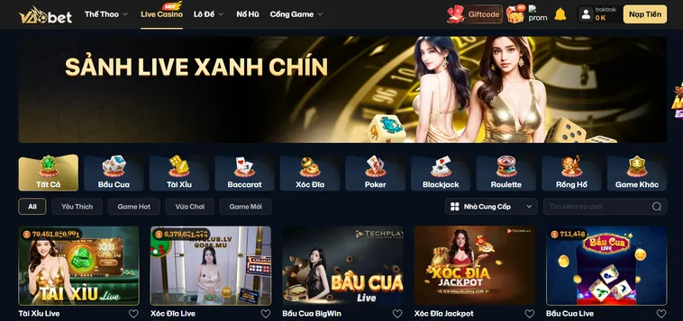 Xanh Chín Live Tại VaoBet Sân Chơi Đối Kháng Công Bằng Và Minh Bạch Tuyệt Đối