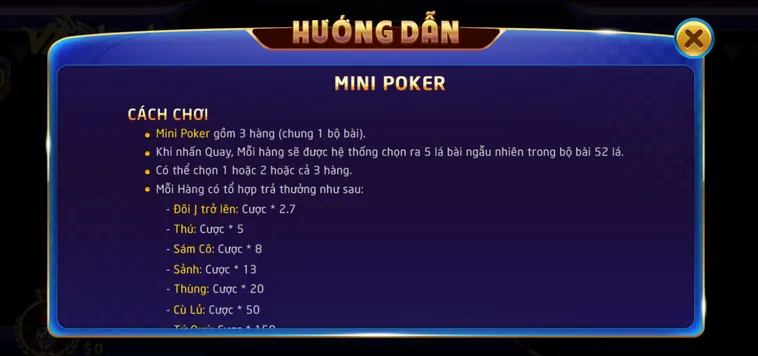 Table Game Mini Poker Tại VaoBet Quy Trình Quay Thưởng Tự Động Và Phân Tích Xác Suất Nổ Hũ Jackpot Poker