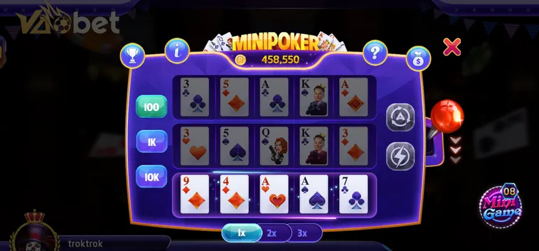 Table Game Mini Poker Tại VaoBet Quy Trình Quay Thưởng Tự Động Và Phân Tích Xác Suất Nổ Hũ Jackpot Poker