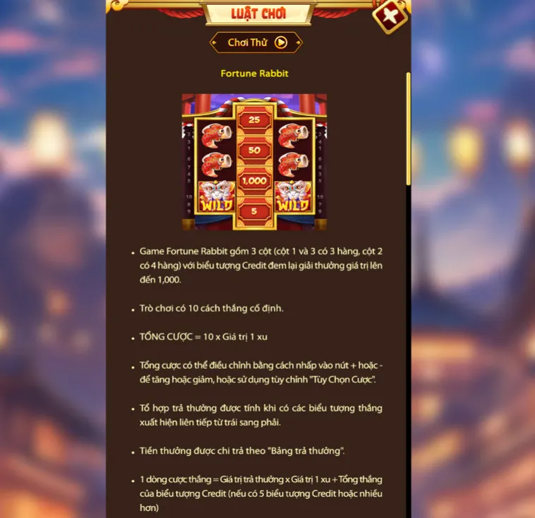 Nổ Hũ Fortune Rabbit Tại VaoBet Sảnh Cược Đổi Thưởng Đẳng Cấp Với Tỷ Lệ Nổ Hũ Cực Cao