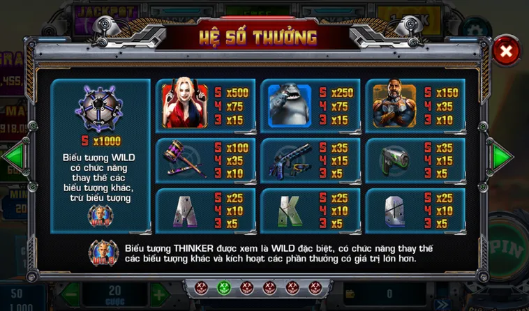 Slot Game Suicide Squad Tại VaoBet Sảnh Cược Đổi Thưởng Đỉnh Cao Săn Hũ Biệt Đội Cảm Tử