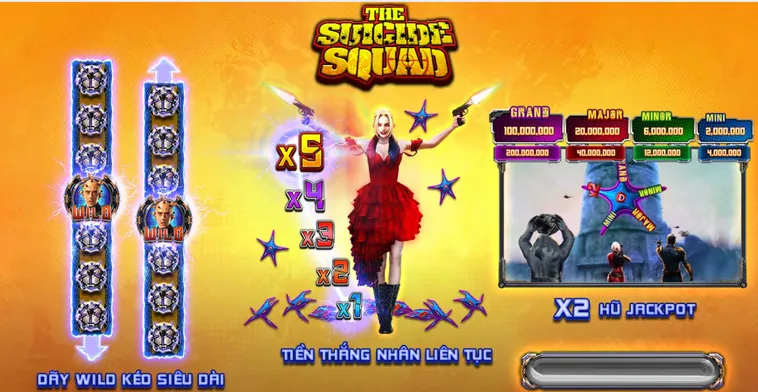 Slot Game Suicide Squad Tại VaoBet Sảnh Cược Đổi Thưởng Đỉnh Cao Săn Hũ Biệt Đội Cảm Tử