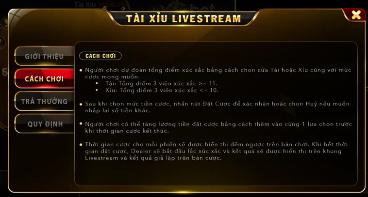 Tài Xỉu Live Tại VaoBet Đỉnh Cao Cá Cược Xúc Xắc Săn Hũ Tiền Tỷ Mỗi Phút